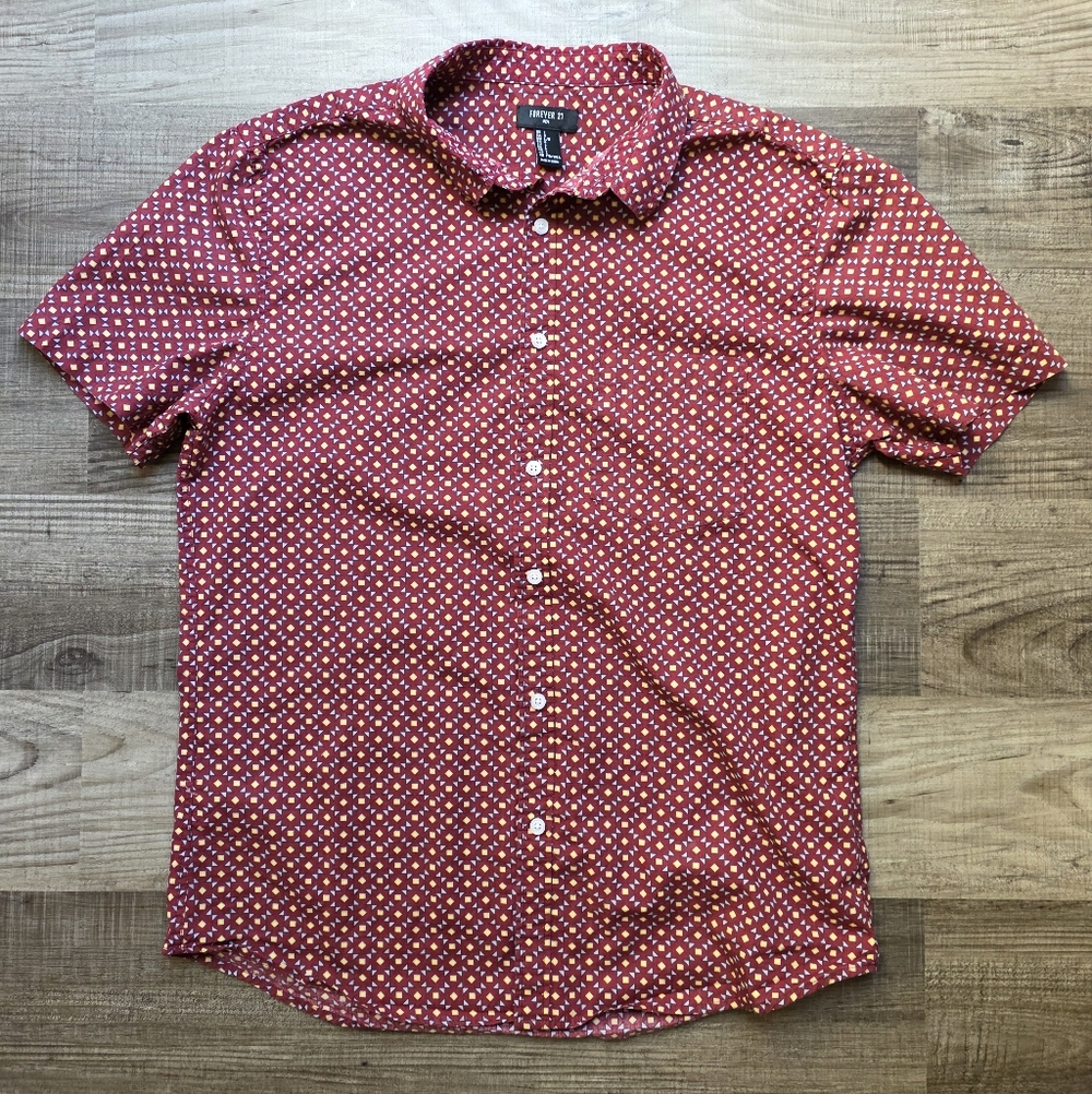 Forever 21 Men's Geometric Shirt